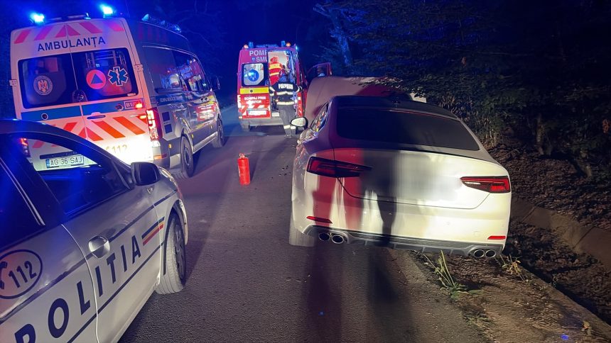accident in mosoaia arges o persoana a fost dusa la spital