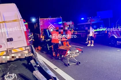 Accident rutier grav pe DEx12, în zona Pitești-Craiova
