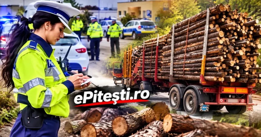 Controale în Argeș la firmele cu lemne: amenzi și confiscări