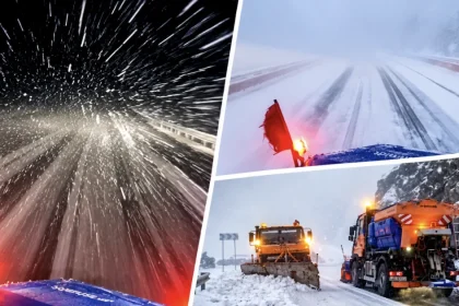 Iarna a cuprins Transfăgărășanul! Ninge abundent la Bâlea