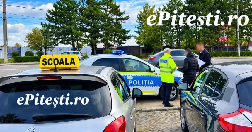 Ședință de condus în Giurgiu cu un final neașteptat pentru elev