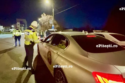 Șofer de 23 de ani, prins băut la volan în Pitești