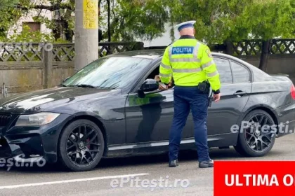 Tânăr șofer prins în Pitești cu 141 km/h