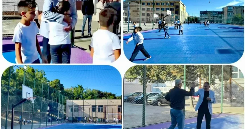 Terenuri sportive noi la mai multe școli din Pitești