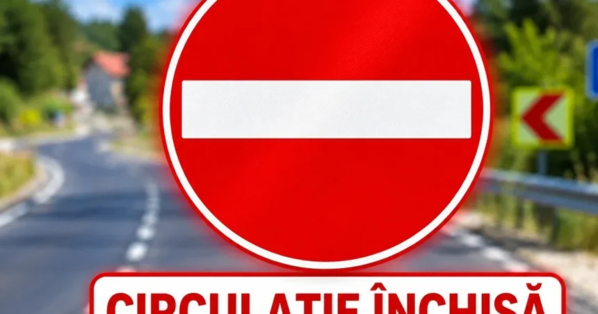 Trafic închis pe DJ 732 C în Argeș. Rute alternative