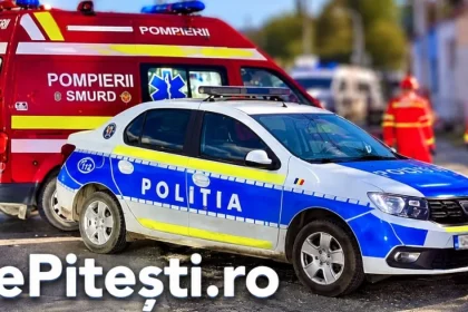 Accident cu BMW în Argeș: gest șocant după impact
