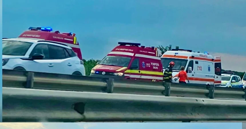 Accident pe A1 București–Pitești: trafic oprit la kilometrul 42