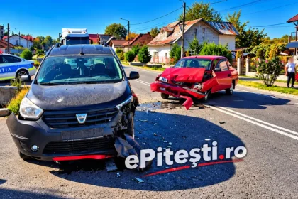 Accident sever în Argeș! Automobile făcute praf