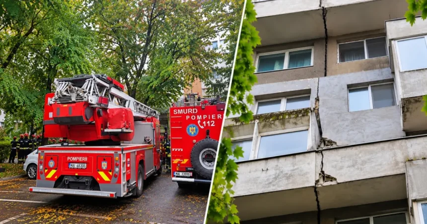 Alertă în București. Locatari evacuați dintr-un bloc cu risc