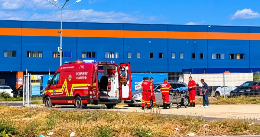 Alertă la Dedeman Pitești: o persoană necesită asistență