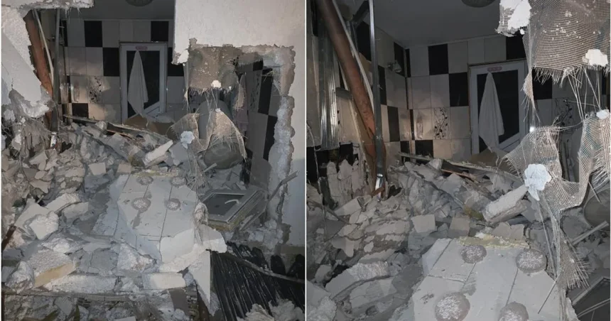 Bărbat beat la volanul unui tractor a distrus o casă