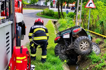 Bărbat rănit grav într-un accident cu ATV în Argeș