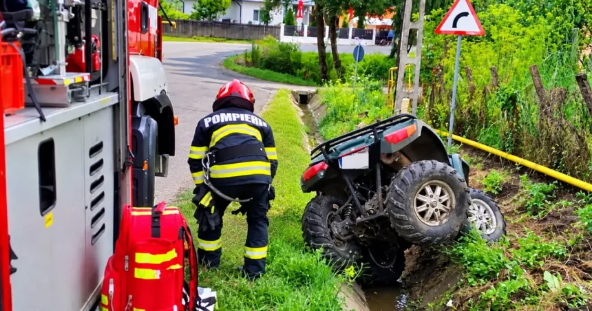 Bărbat rănit grav într-un accident cu ATV în Argeș