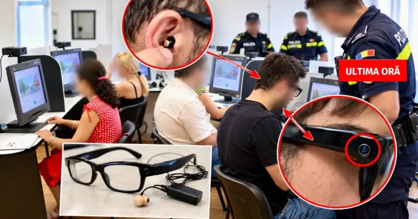 Cască de copiat și cameră video, confiscate la un examen în Pitești