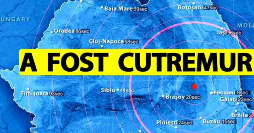 Cutremur major în România, cel mai puternic din ultimii ani
