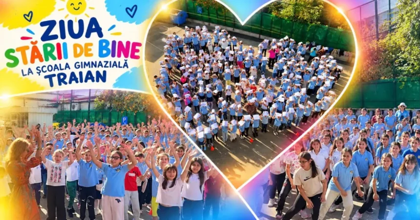 Imagini emoționante la Pitești! Elevii au format un lanț uman pentru colega bolnavă