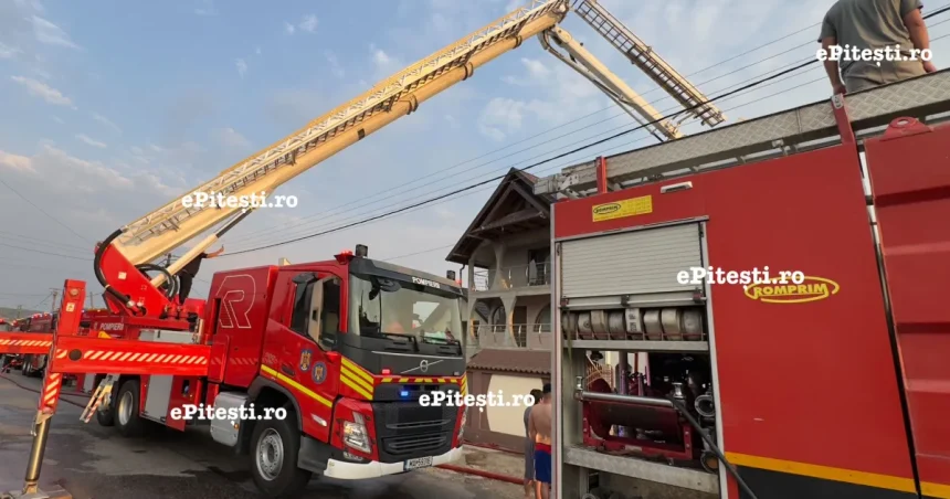 Incendiu grav în Argeș, în acest moment!