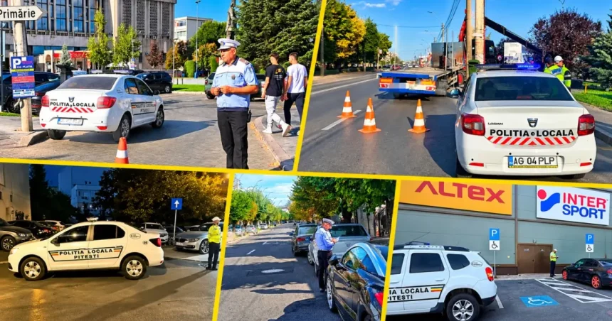 Pitești: Sancțiuni pentru parcări neregulamentare la Argeș Mall