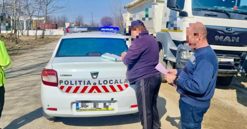 Poliția Locală Pitești a amendat o persoană în Găvana.