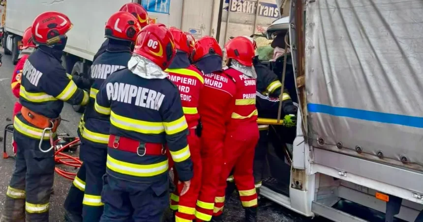 Șofer din Argeș implicat într-un accident grav pe A1