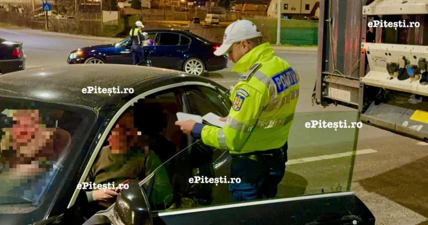 Șofer prins cu 128 km/h în Dragoslavele, pe DN 73
