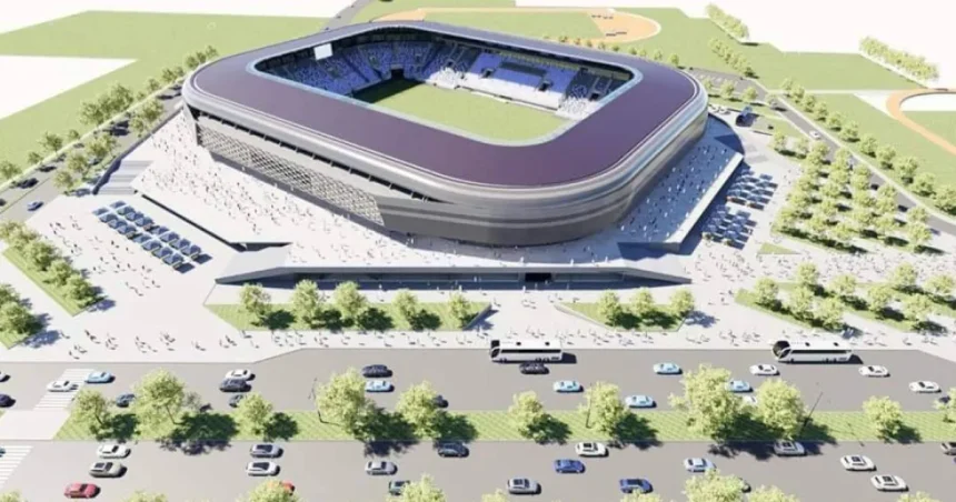 Stadionul „Nicolae Dobrin” din Pitești prinde contur!