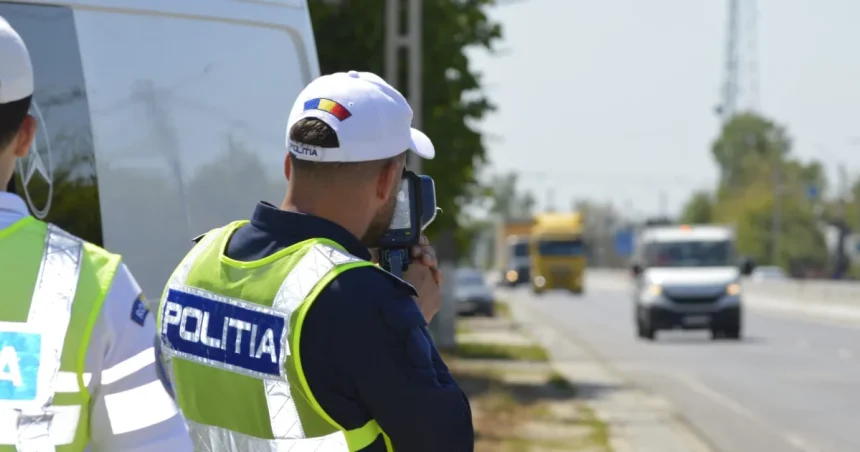 Tânăr prins cu 125 km/h într-o zonă cu limită de 50 km/h
